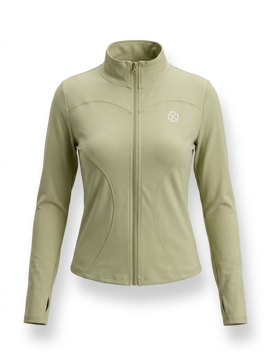 Flexy-Fit Zip Jacket — Matcha
