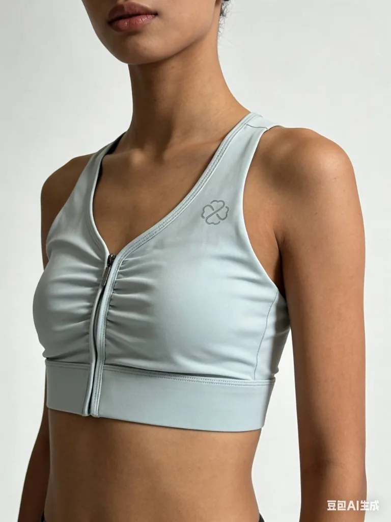 Front Zip Sports Bra